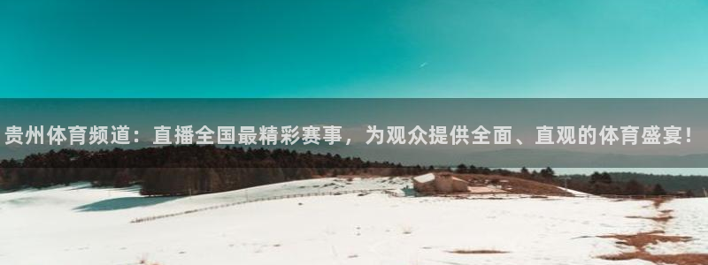 新球体育足球官网：贵州体育频道：直播全国最精彩赛事，为观众提供全面、直观的体育盛宴！